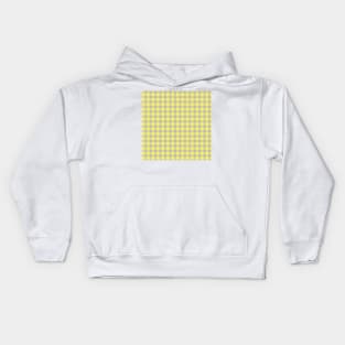 Yellow And Grey Polka Dots On Stripes Kids Hoodie
